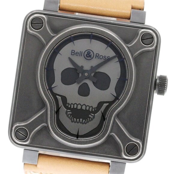 Bell&Ross Airborne II Skull Face BR01-92-SAⅡ Automatic Men's Watch - Picture 1 of 6